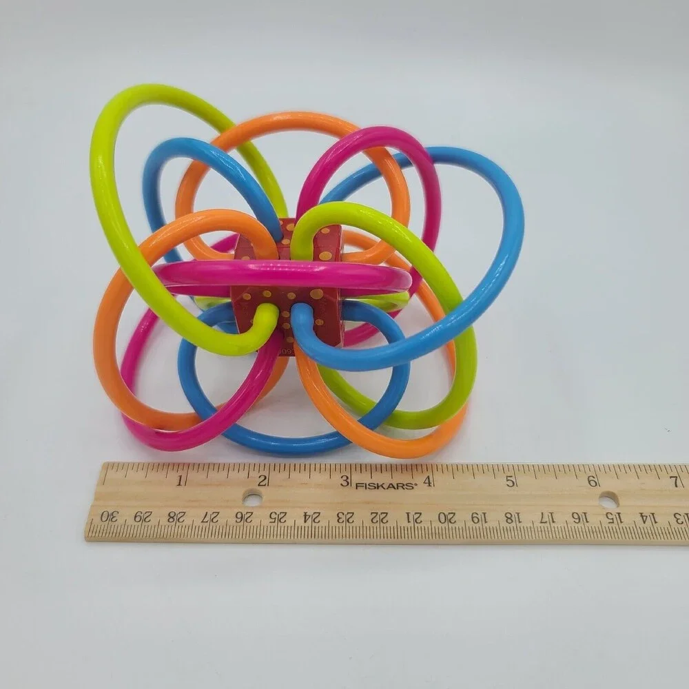 Manhattan Toy Winkel Rattle and Sensory Teether Activity Baby Toy #2